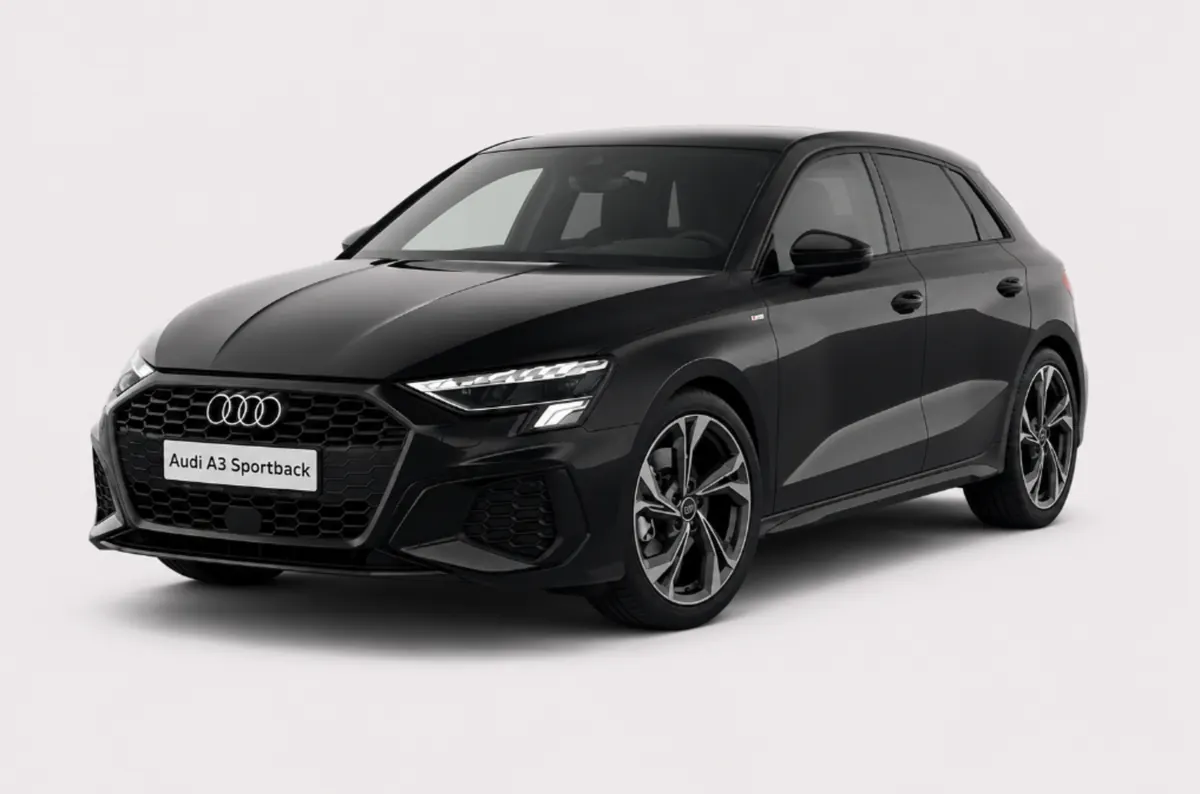 Audi A3 Sportback noire — location voiture premium Marrakech